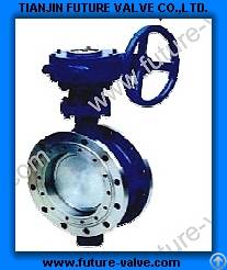 cast steel flanged butterfly valve