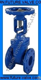 ductile iron cast rising stem gate valves din3352 f4