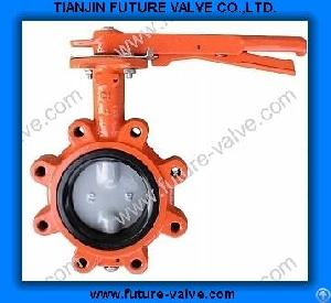 Lug Type Butterfly Valve With Two Stems Pinless