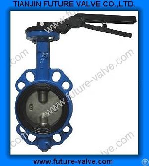 Multi Drilling Wafter Type Butterfly Valve With Two Stems