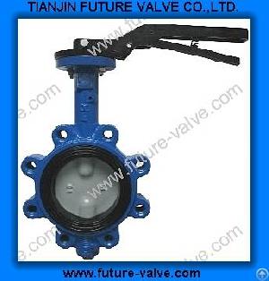 Pinless Lug Type Butterfly Valve With Two Stems