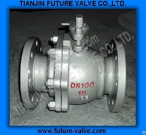 Pn16 Cast Steel Flanged Ball Valve