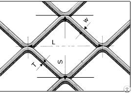 Square Pattern Expanded Metal Mesh