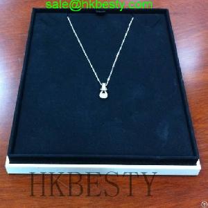 Fine Quality Neck Jewelry Display Box With Black Velvet Inside