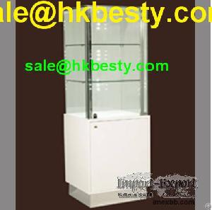 Three Shelves Jewelry Display Tower With High Power Led Lights