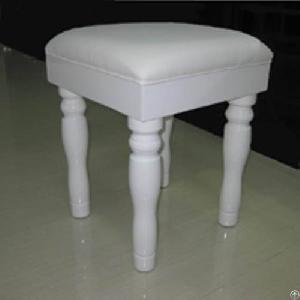 White Elegant Jewelry Display Stool And Chair