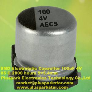 Smd Electrolytic Capacitor 4v 100uf 85c 2000 Hours