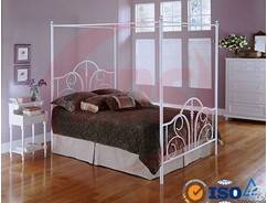 White Iron Bed
