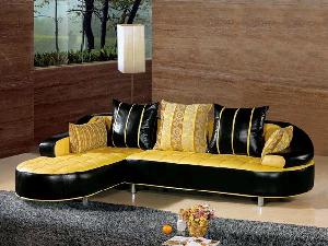 Modern Leather Sofa, Living Room Furniture, Upholstered Seat, Stylish Sofa 809