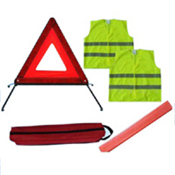 reflective safety kits warning triangle vest