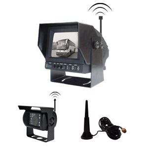 Car Wireless Rear-view System With B / W Crt Monitor And Cctv Camera