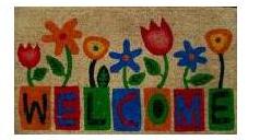 printed coir doormats