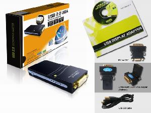 Usb 2.0 Graphic Adapter Dvi, Vga, Hdmi Resolutions Up To 1280x1024 / 1400x1050 At 32 Bit Color