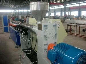 pvc pe wall corrugated pipe extrusion line