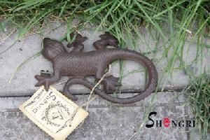 Cast Iron Gecko Figurine