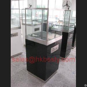 Black Diamond Display Tower Showcase And Store Lighting Fixture With High Power Led Light