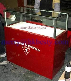 Swiss Legend Watch Display Showcase In Red Glossy Finish