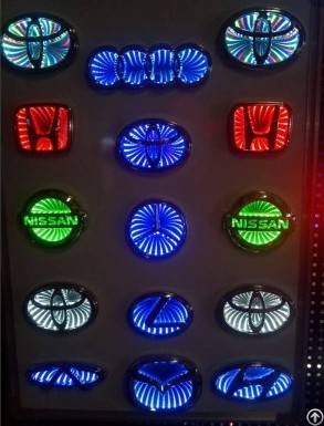 led car emblem lights badge