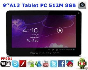 Best China 9 Inch Android 4.0 Allwinner A13 Tablet Pc Funtek Cortex A8 512mb 8gb Capacitive Screen