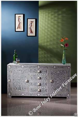 Grey Bone Inlay Sideboard
