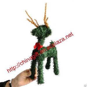 Christmas Pvc Artificial Pine Reindeer