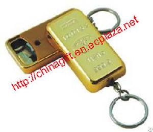 Gold Bullion / Gold Bar Design Bottler Opener Keychain