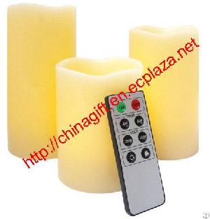 remote control wax candle 3 pack