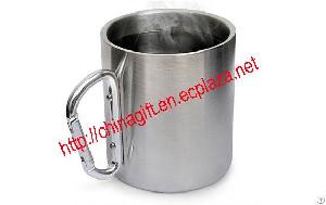 Stainless Steel Carabiner Mug