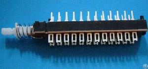 12 Way Horizontal 8 Pole Push Switch