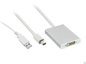 Mini Dp And Usb To Dual-link Dvi Adapter Mdpa02-mu2dld