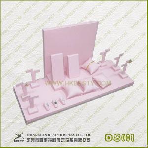 Pink Colour Window Jewellery Display Set