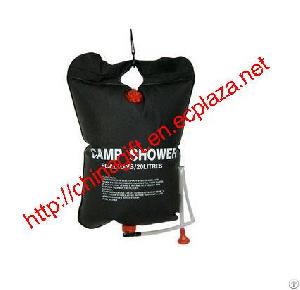 20l foldable solar camping shower bathing bag