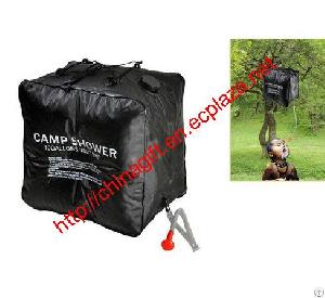 40l outdoor camping hiking solar heating camp shower bathing bag