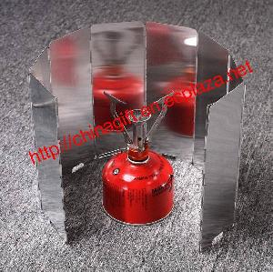 8 plates aluminium alloy fold cooker stove wind shield