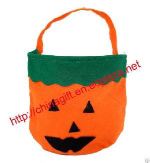 Cute Pumpkin Shape Reticule For Children Of Halloween Party