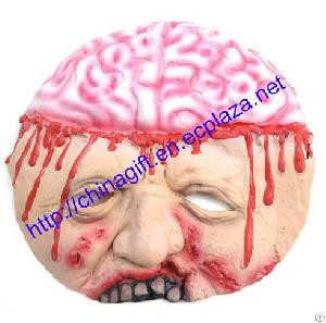 Dreadful Terrible Latex Brains Halloween Mask