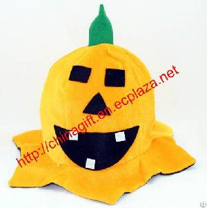 Green Top Halloween Pumpkin Hat Masquerade Costume Prop Make-up For Performance Party