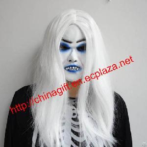 Halloween Succuba Pattern Masquerade Latex Mask