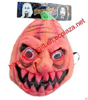 latex horrible pumpkin ghost halloween mask