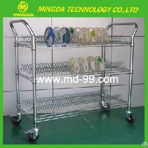 Esd Plate Trolley, Stainless Steel Tray Trolley