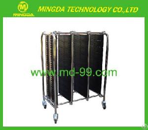 Md Esd Pcb Stainless Steel Plates Trolley 900l 550w 1300h Mm