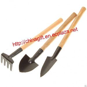 Mini Stainless Steel Round Shovel Sharp Shovel Spike-tooth Harrow Gardening Tools Set