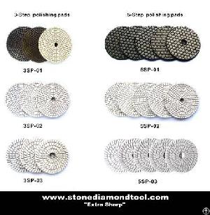 3 Step And 5 Step Granite Polishing Pads