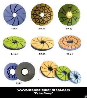 Edge Polishing Pads With Snail Lock