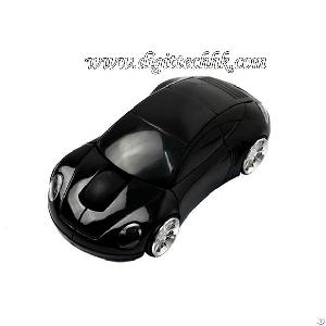 2.4g Wireless Optical Car Mouse Mini Usb Receiver For Pc / Laptop Black