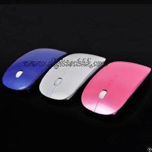 Super Thin 10m 2.4ghz Mini Usb Wireless Mouse For Notebook, Pc Laptop