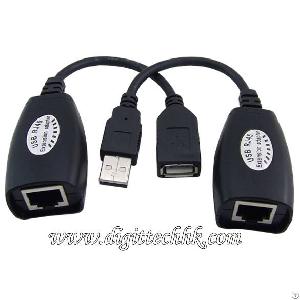 Usb Cat5 / Cat5e / 6 Rj45 Lan Extension Adapter Cable