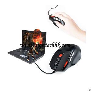 wired gaming optical mouse mice 800 1200 1600dpi pc