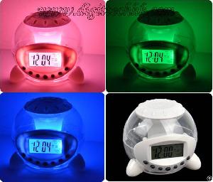 Charming Led Light 7 Color Changing Alarm Clock With Nature Sound