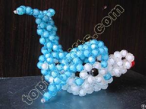 diy acrylic beaded dolphin figurine animal gift decoration